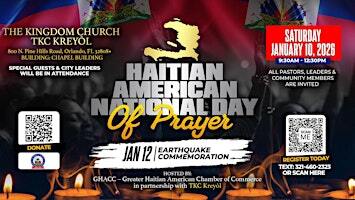 Haitian American National Prayer Day & January 12 Earthquake Commemoration
